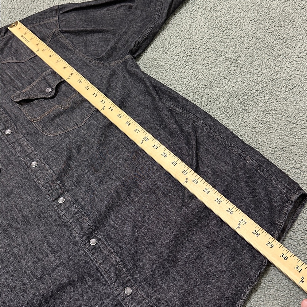 Kimes Ranch Mens Denim Pearl Snap Shirt - Picture 8 of 8